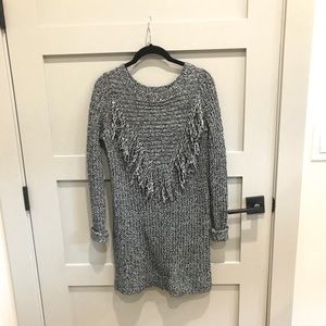 Express Fringe Sweater Dress